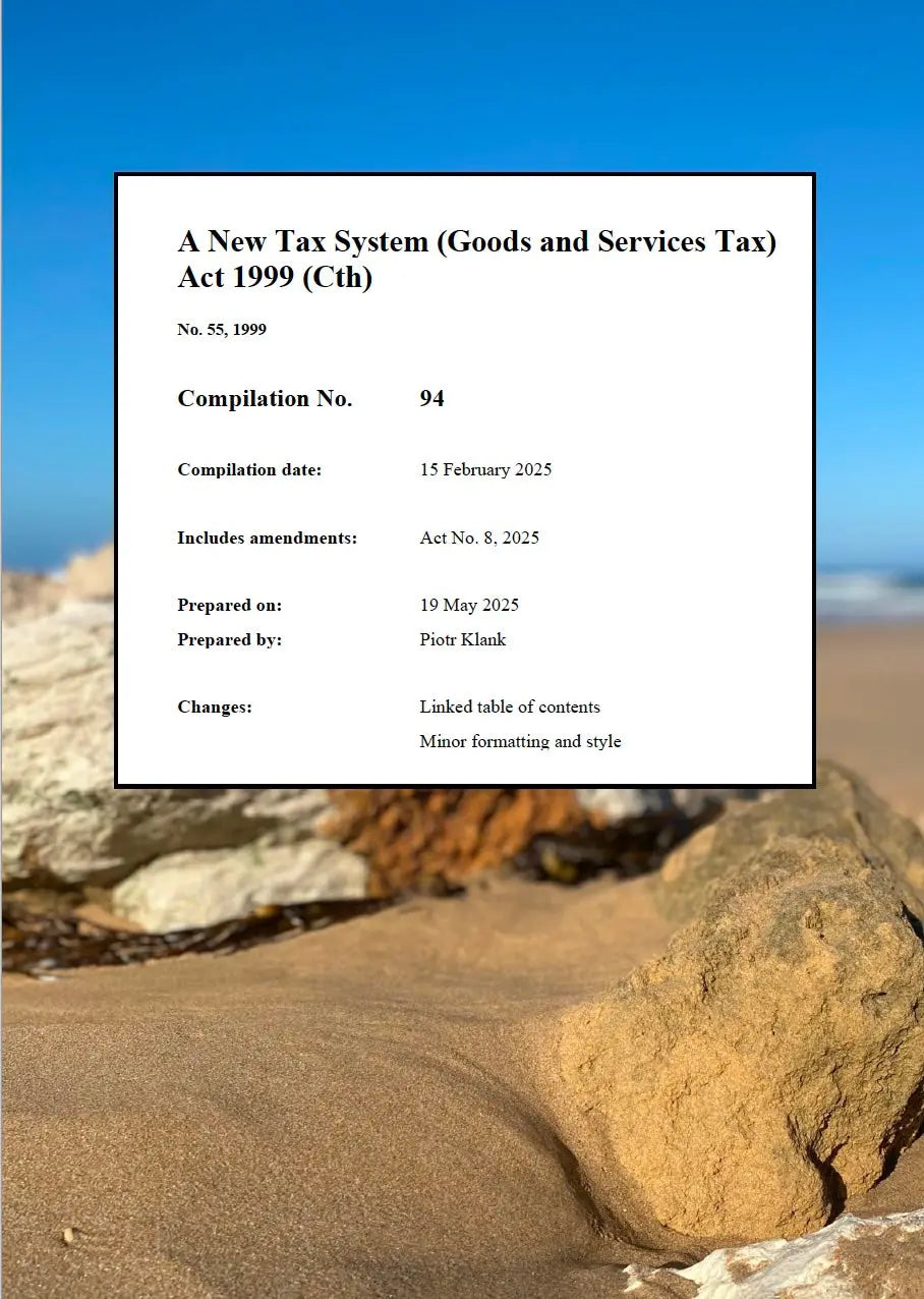 GST Act 1999 - PK Legislation Legislation